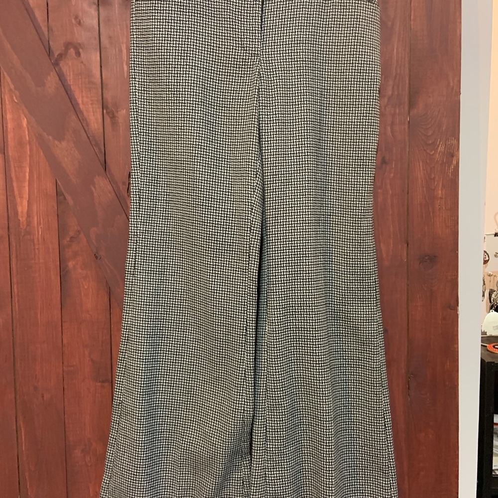 Classic Black and White Houndstooth Women's Pants